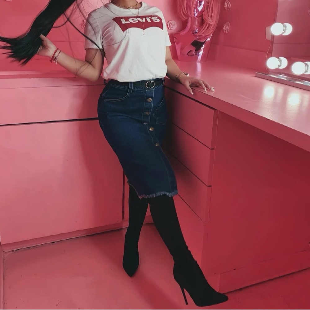 Blue Denim Skirt